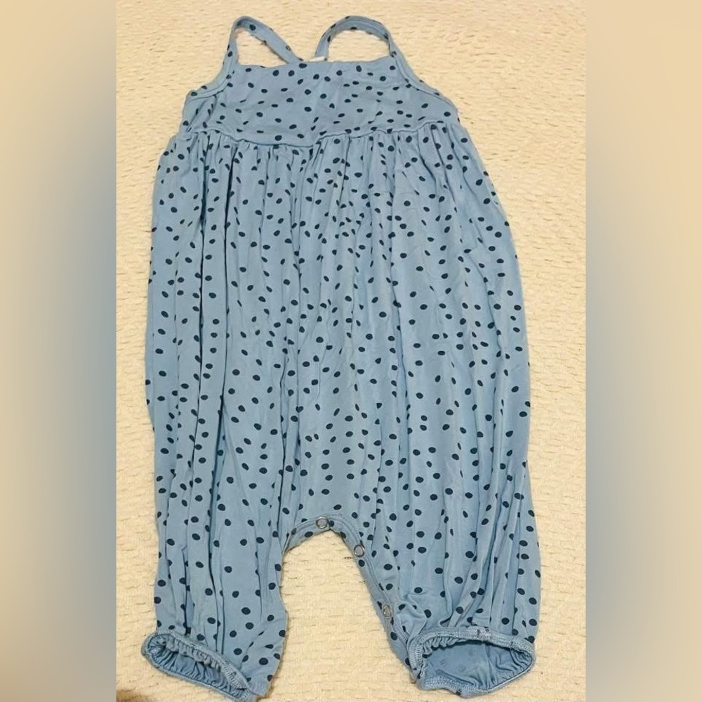Kate Quinn Blue Polka Dot Bodysuit